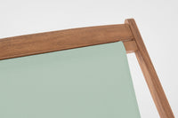 Set 4 Sedie Sdraio Reclinabile Pieghevole 60x106x88 cm in Legno Relax Noemi Salvia