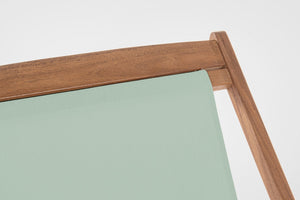 Set 4 Sedie Sdraio Reclinabile Pieghevole 60x106x88 cm in Legno Relax Noemi Salvia