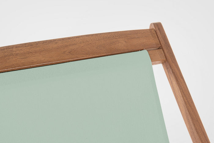 Set 4 Sedie Sdraio Reclinabile Pieghevole 60x106x88 cm in Legno Relax Noemi Salvia