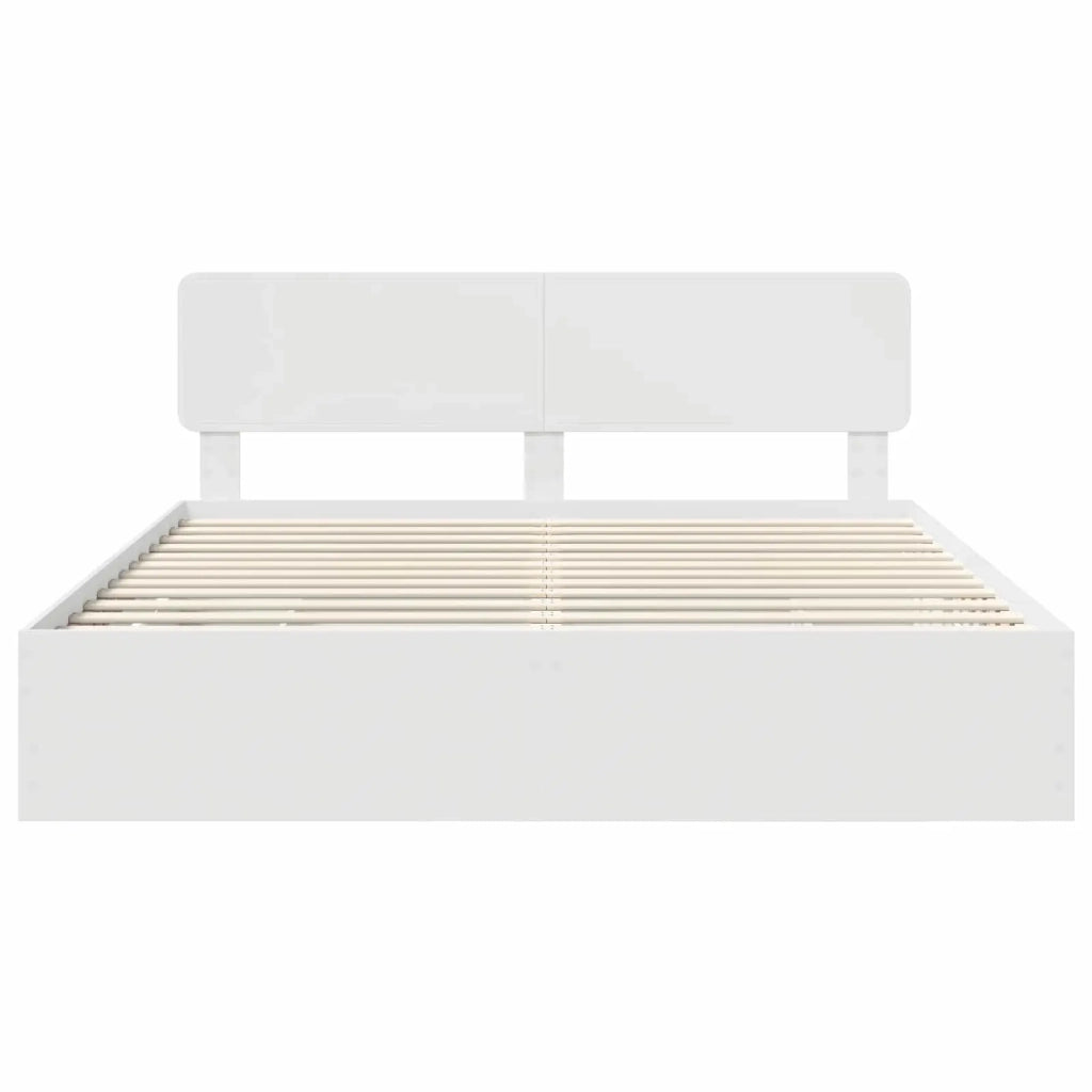 Struttura del letto Bianco 200 x 200 cm Legno ingegnerizzato 3412150