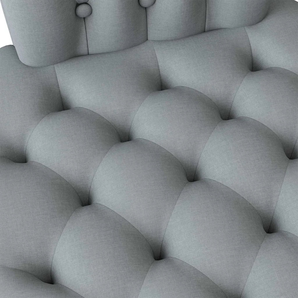 Divano Sedia-Poltrona Slipper Grigio chiaro 56,5 x 70 x 110 cm Tessuto
