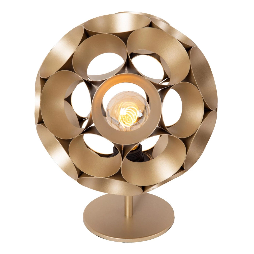 Lampada da tavolo Art Déco 1xE27 oro ottone HANNELORE