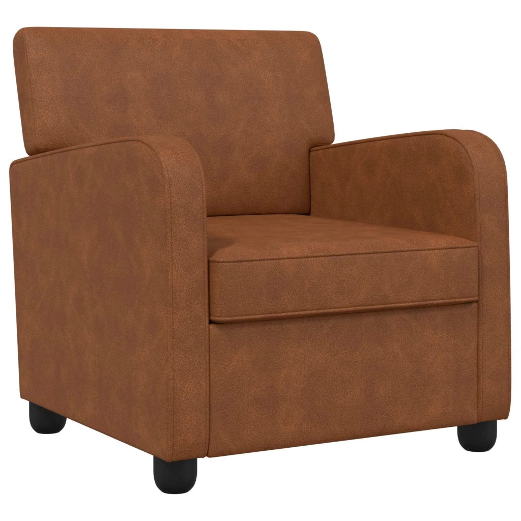 Poltrona Marrone Antico Similpelle 42043438