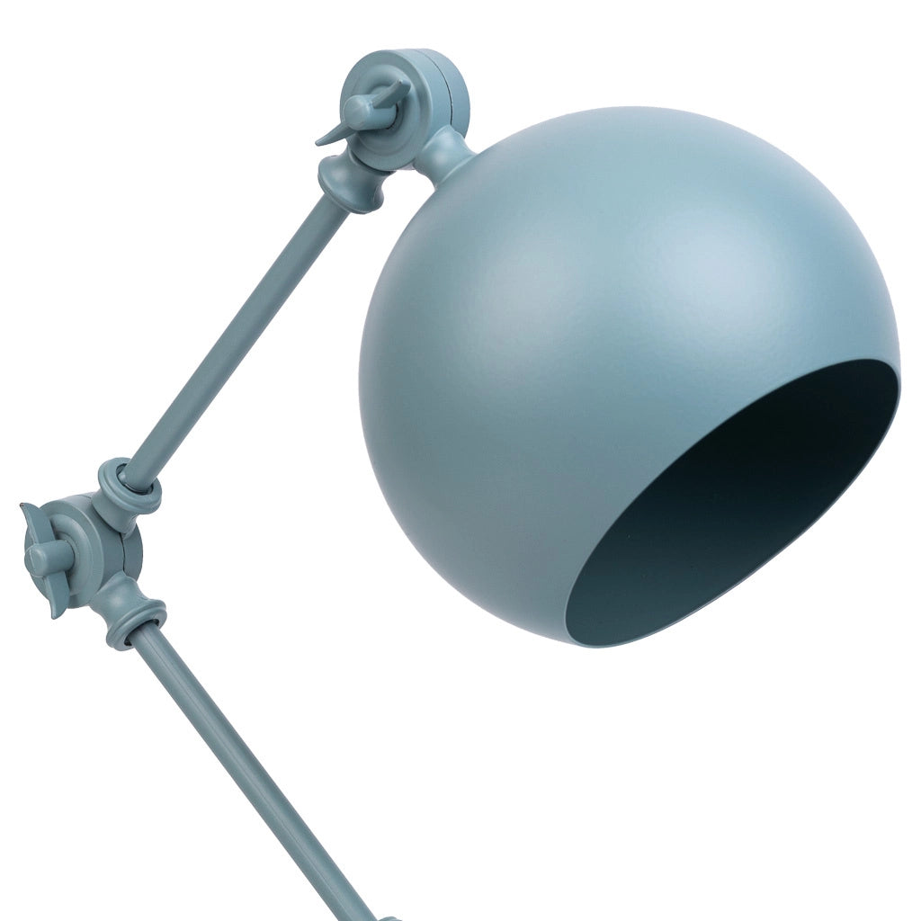 Lampada da tavolo in metallo grigio 26x15x60h