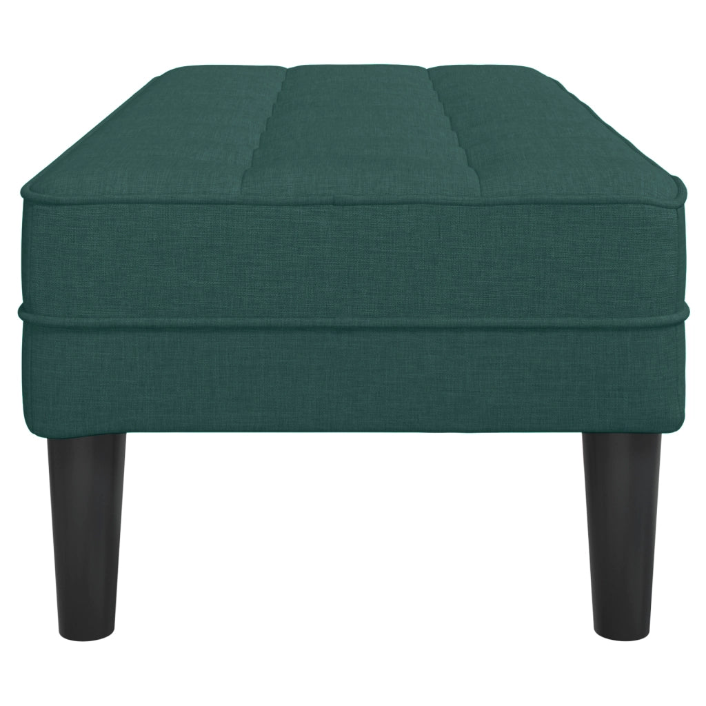 panchina  verde scuro 113x57x39 cm in tessuto