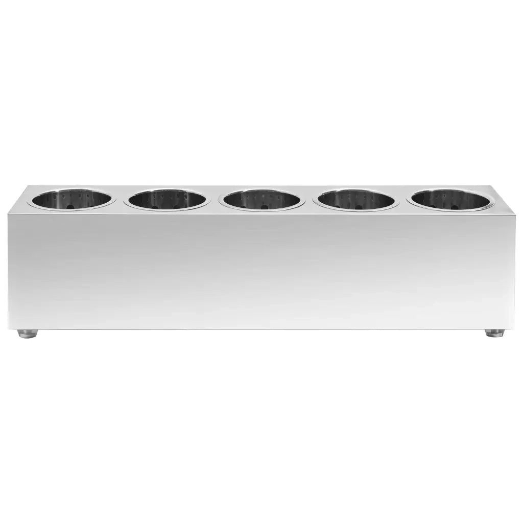 Portaposate con 5 Inserti Rettangolare in Acciaio Inox CFW5466835