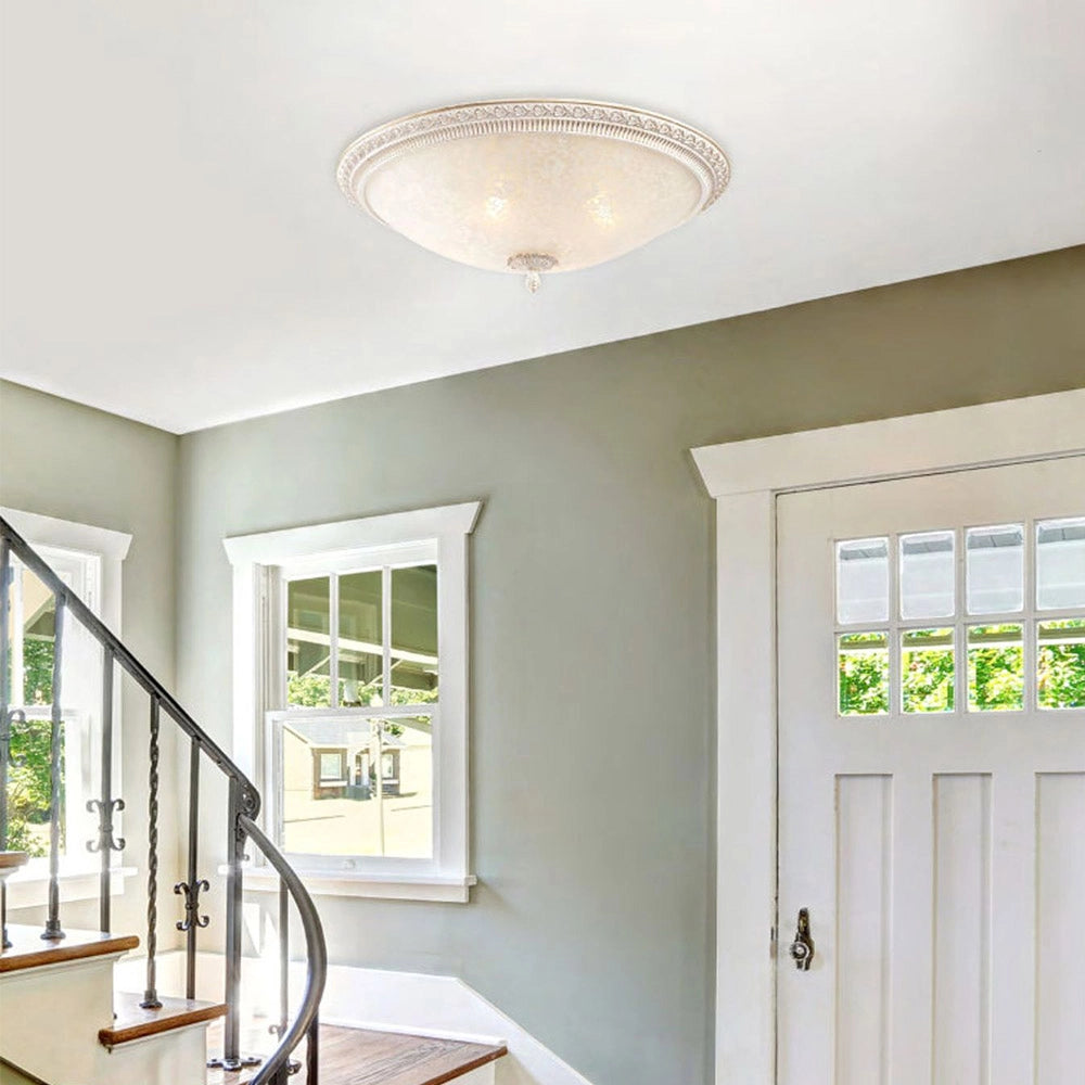 Maytoni Plafoniera contemporanea Pascal 3 luci E27 bianco metallo vetro