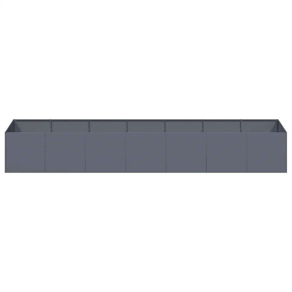 Fioriera Antracite 280x80x40 cm in Acciaio 860761