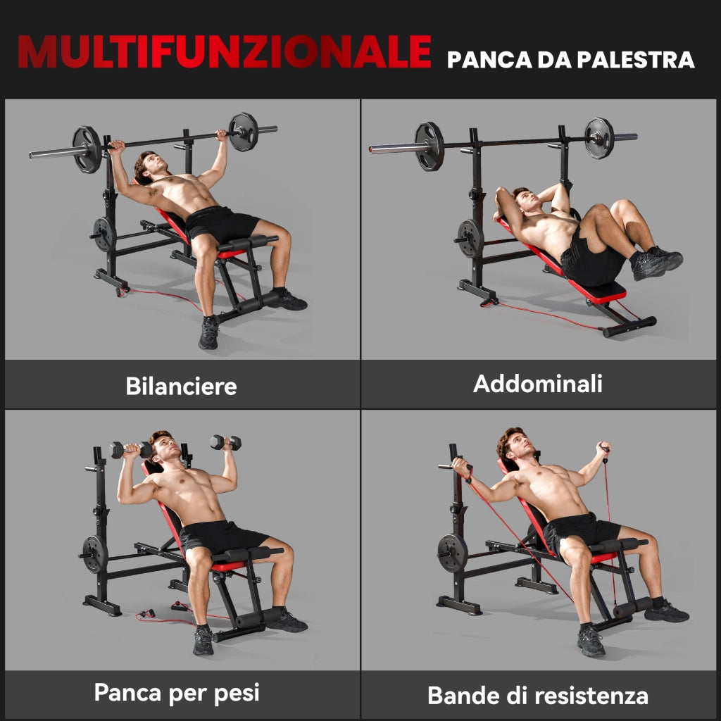 Panca Fitness ¨C zephmum ¨C Regolabile, Struttura Metallica