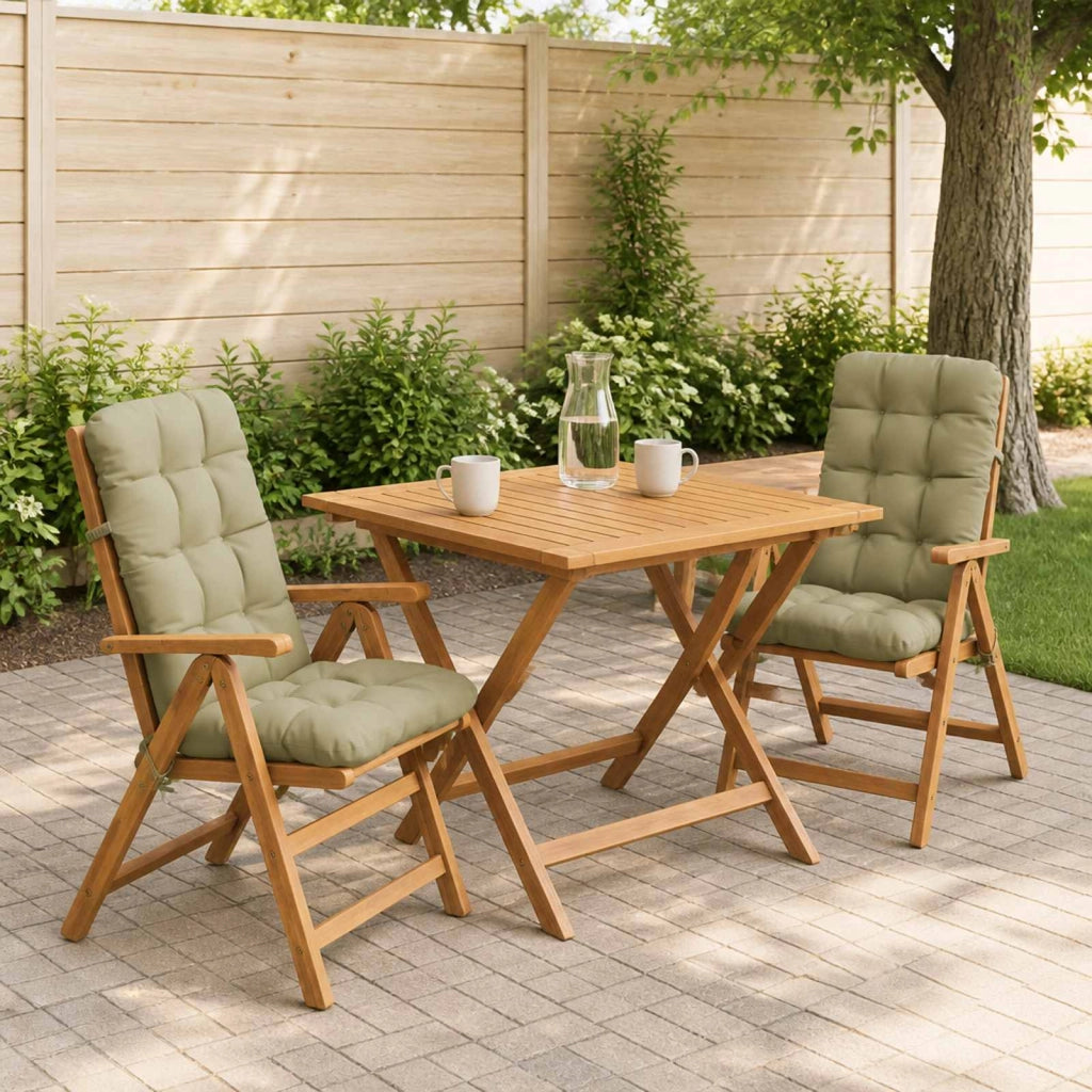 Cuscini per Sedia Alta in 2 Pezzi VIANEN 2 pcs 100% Poliestere 953749
