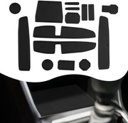 Pattini Jogger in Gomma per Dacia Jogger 2022 2023 2024, Antiscivolo per Console Centrale e Cassetti Interiore (Nero)