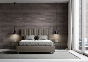 Letto Matrimoniale 160x200 cm Senza Rete Agueda Cappuccino