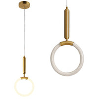 Lampada A Sospensione Led Lhj058-cp1 Brush Gold