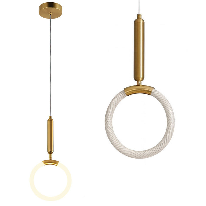 Lampada A Sospensione Led Lhj058-cp1 Brush Gold