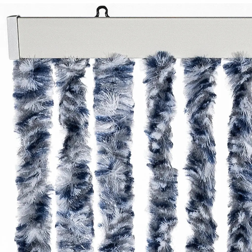 Zanzariera Blu e Bianco 90x200 cm Ciniglia 315127