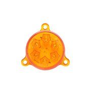 Lampada LED rotonda universale, 12/24V, gialla, Breckner Germany.
