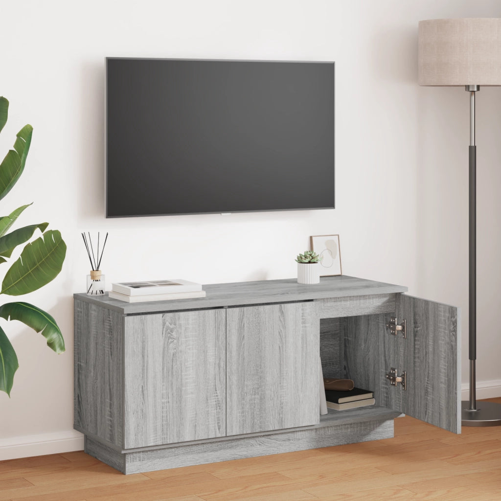 Mobile TV Grigio Sonoma 100x38x49 cm Legno ingegnerizzato