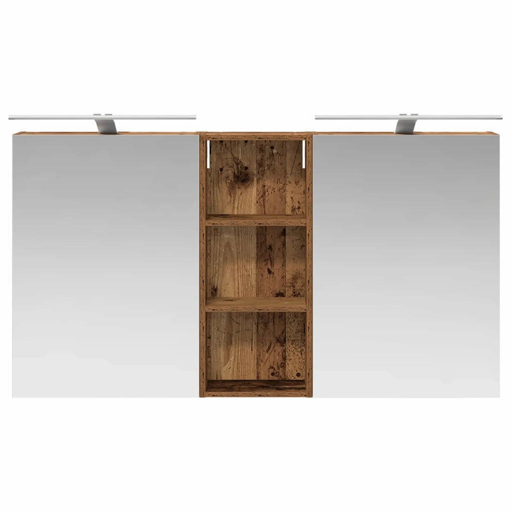 Set di Armadi da Bagno con lo scaffale 3 pcs 130 x 14,5 x 70 cm 3403774