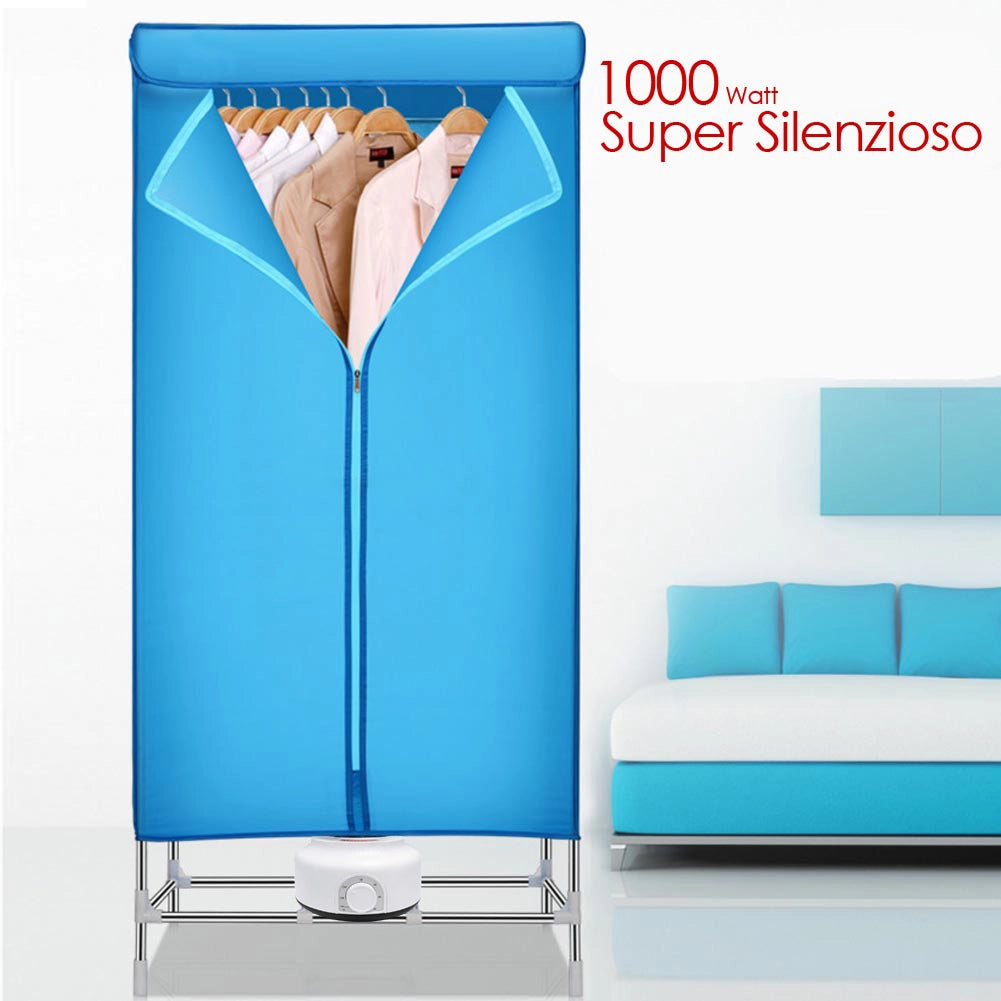 Asciugabiancheria Elettrico Armadio Asciugatrice Stendino Biancheria Aria 1200W