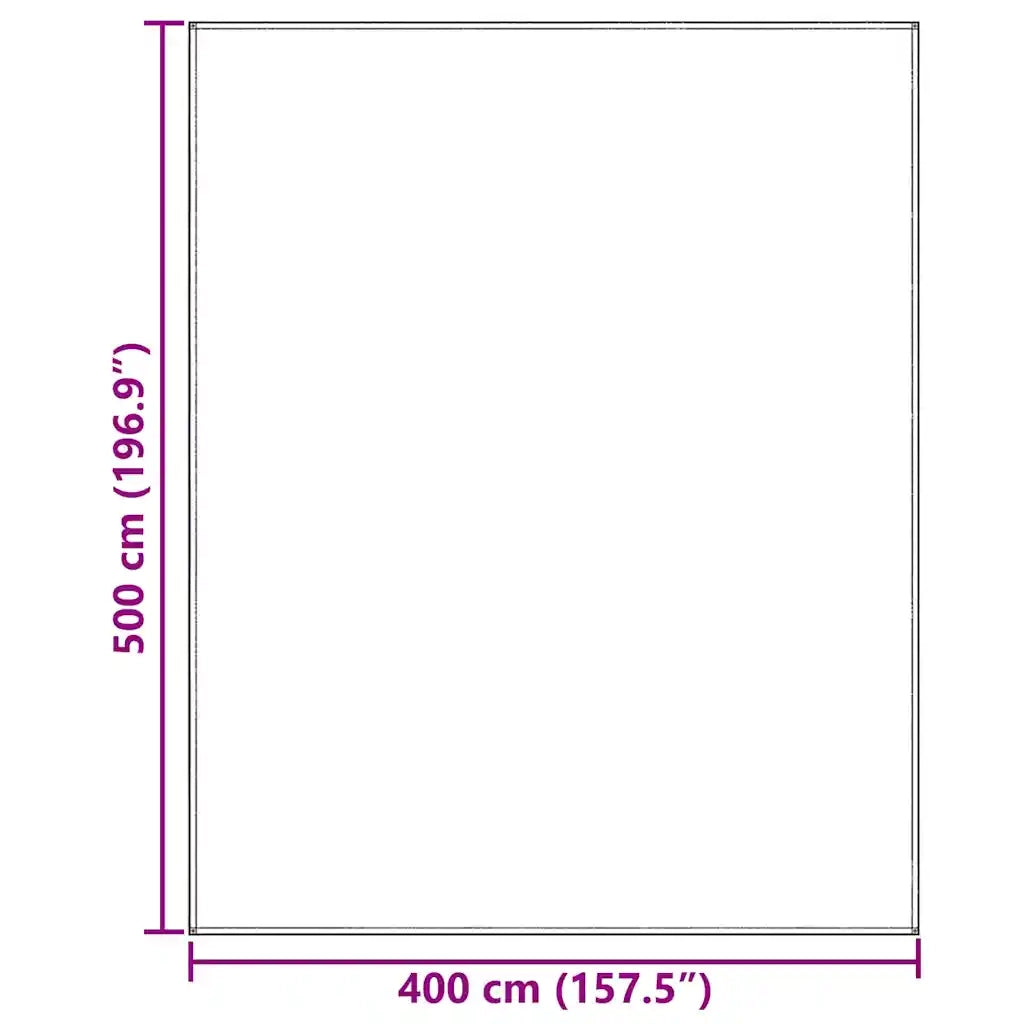 Tappeto da Tenda Blu e Grigio 500 x 400 cm Polietilene 42000181