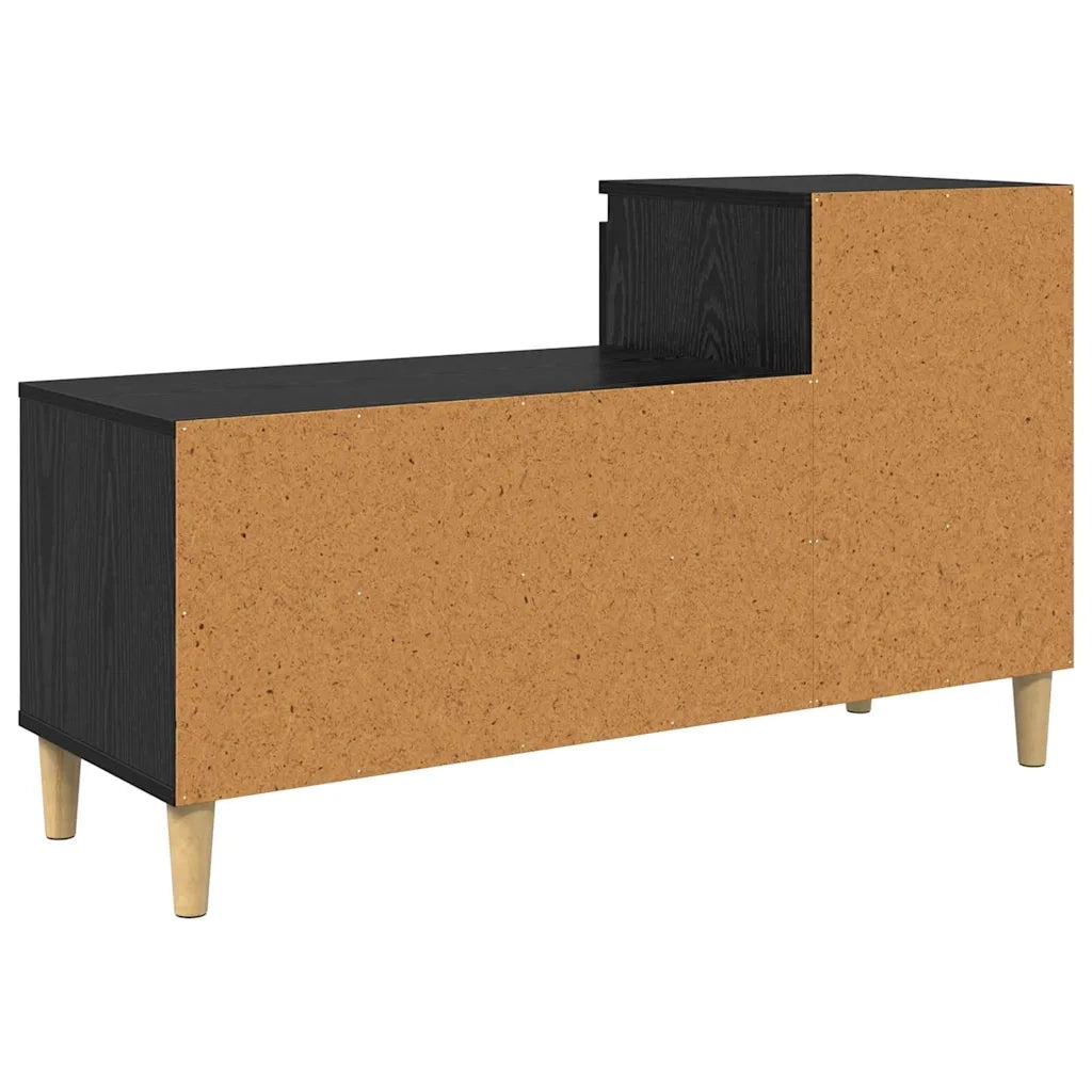 Mobile per scarpe con cassetto-Scarpiera Rovere Nero 102 x 36 x 60 cm 271928