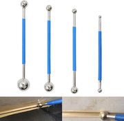 Kit di Scavo per Gli Strumenti in Metallo - Strumento di Applicazione di Sigillante per Bagno e Cucina - Kit di Gli Strumenti per Cucina e Decorazione - Azzurro 4 Pezzi.