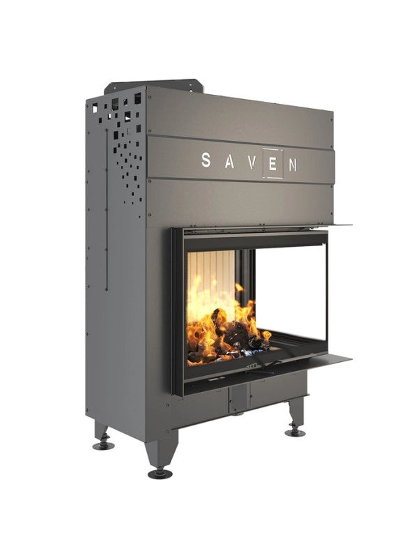 Caminetto ad angolo Inserto Apertura destra Energy Up 75x50x47 (15,1 kW) ECO