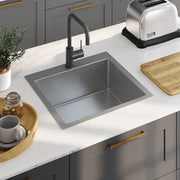 Lavello da Cucina Lavorato a Mano in Acciaio Inox cod mxl 66329