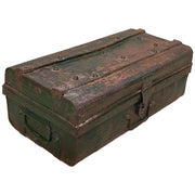 Valigia artigianale in metallo, 67x37x25h cm
