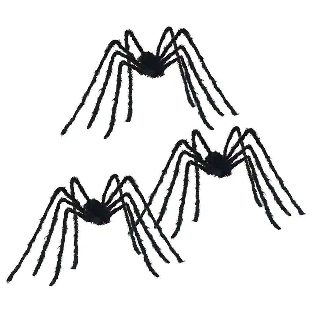 Decorazione Ragno di Halloween 3 pcs Nero 200 cm