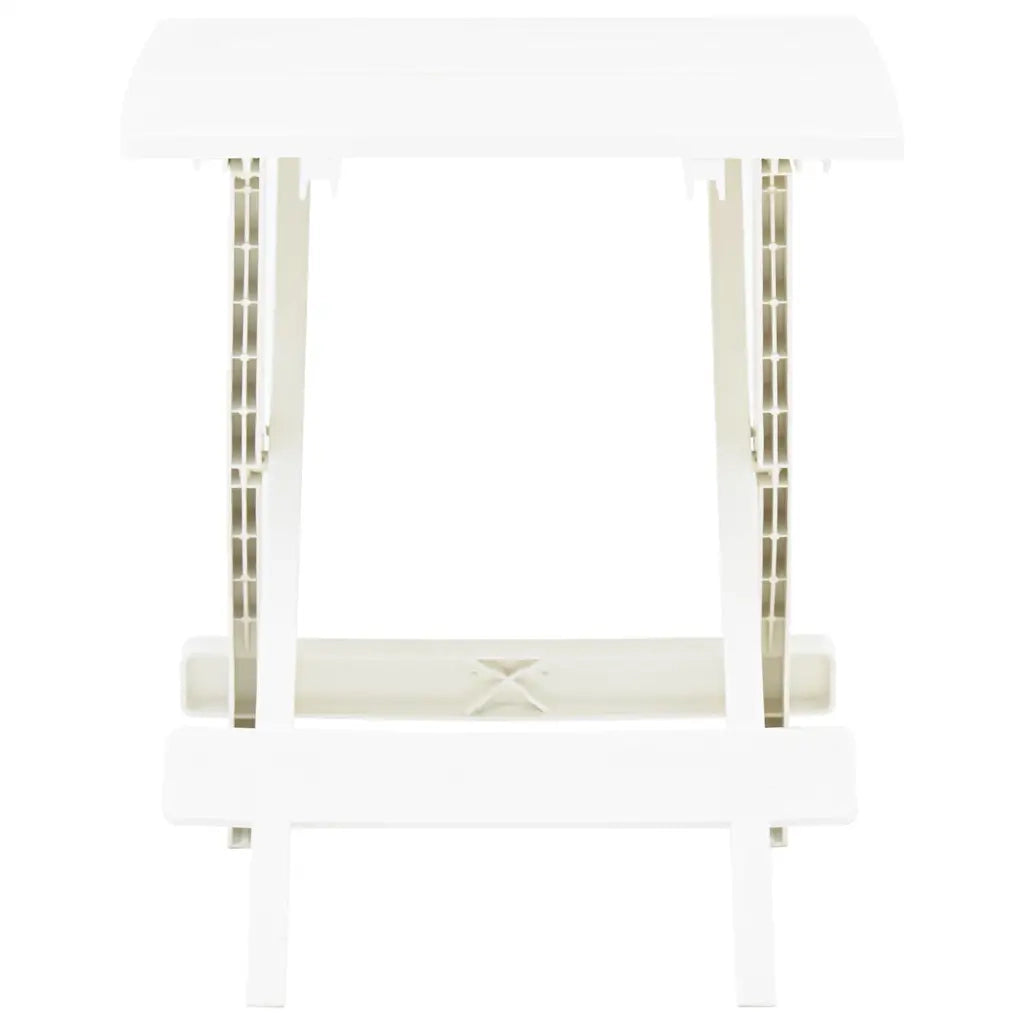 Tavolo da Giardino Pieghevole Bianco 45x43x50 cm in Plastica  cod mxl 34127