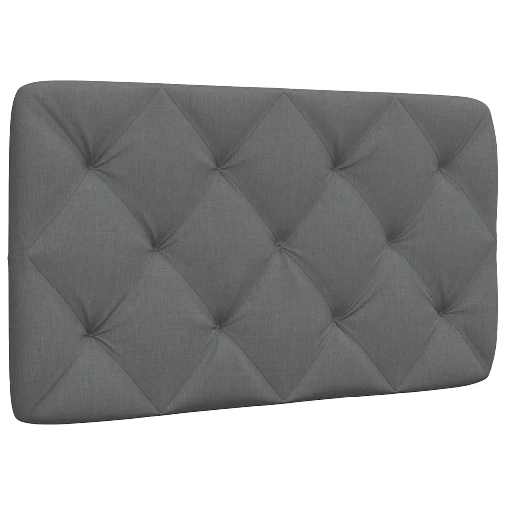 Cuscino Testiera Grigio Scuro 80 cm in Tessuto