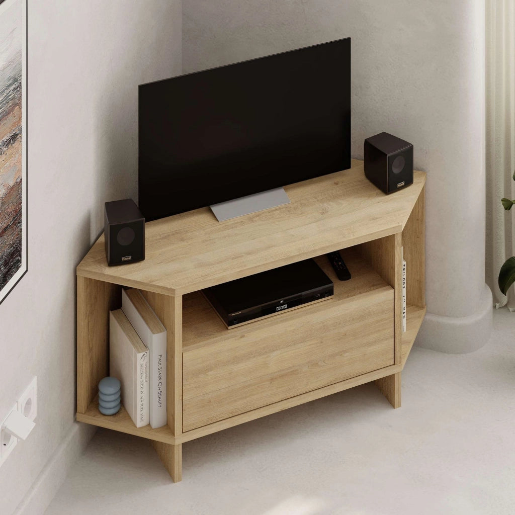 Porta TV in legno "Viva" - 95 x 35 x 45 cm - Beige