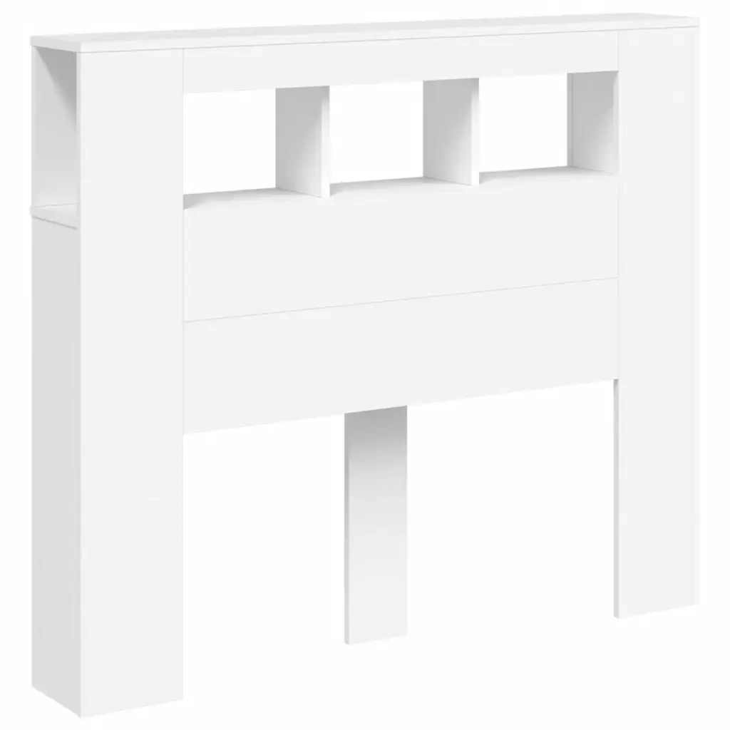 Testiera LED-Testata con Luci LED Bianca 120x18,5x103,5 cm Legno Multistrato