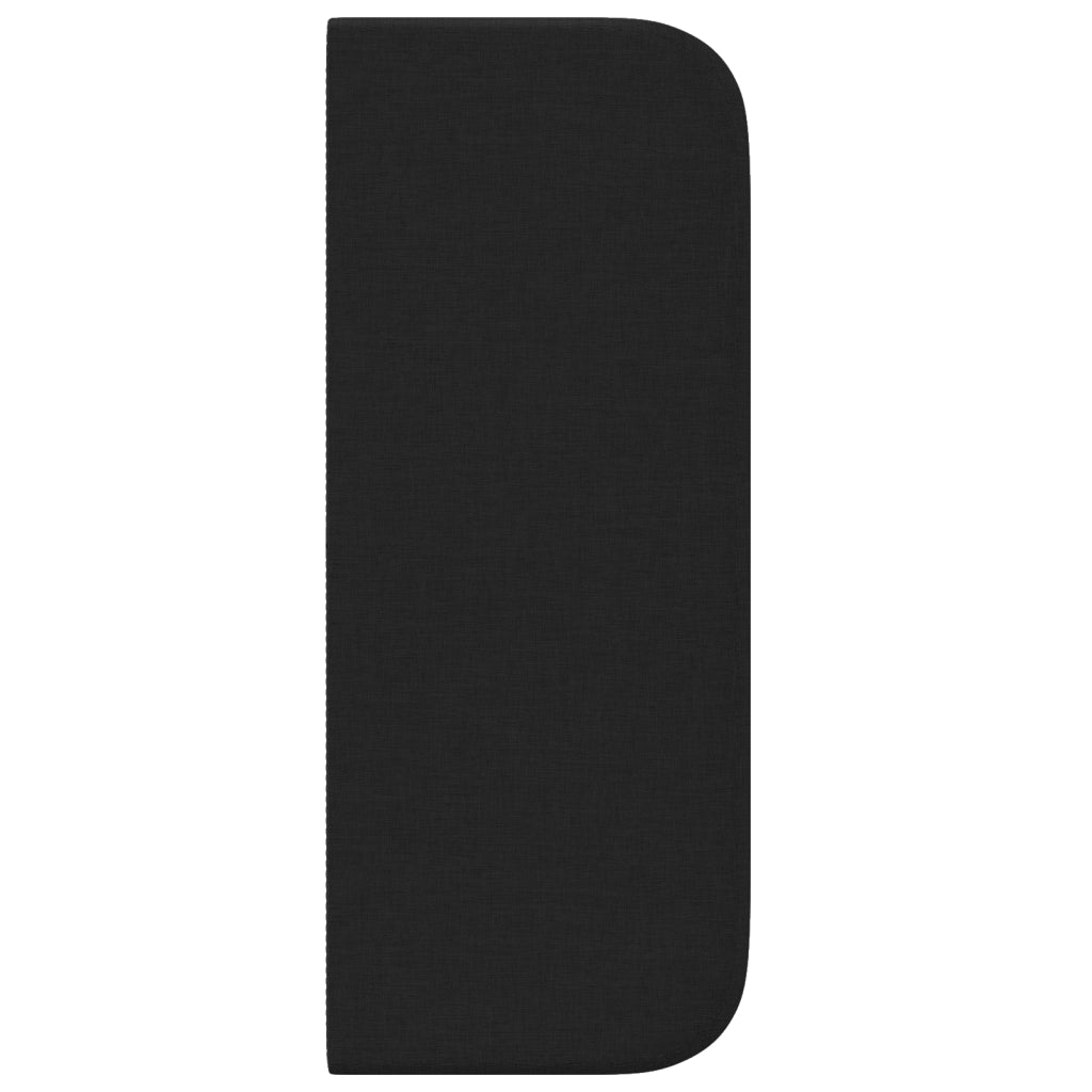 Testata Letto Nera Nera Legno e tessuto Standard Durevole