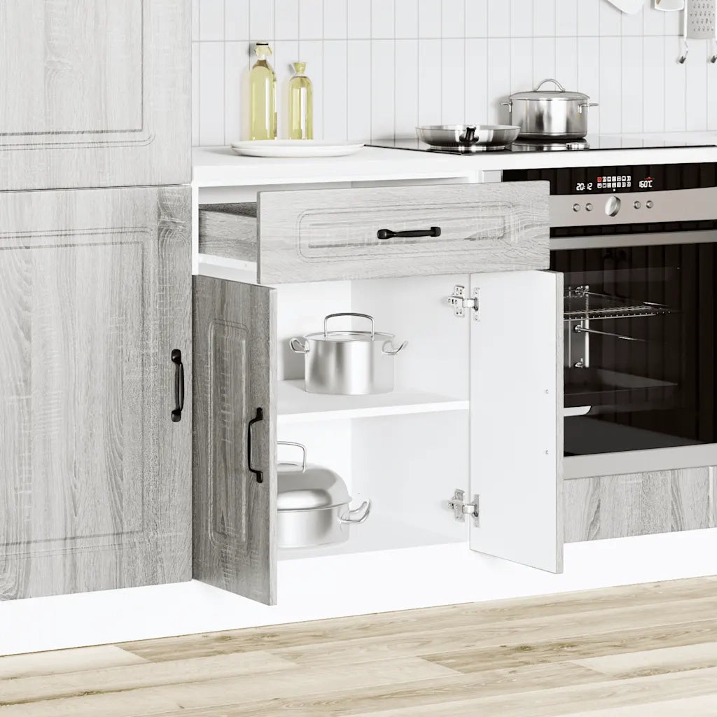 Base da Cucina Kalmar Grigio Sonoma in Legno Multistrato