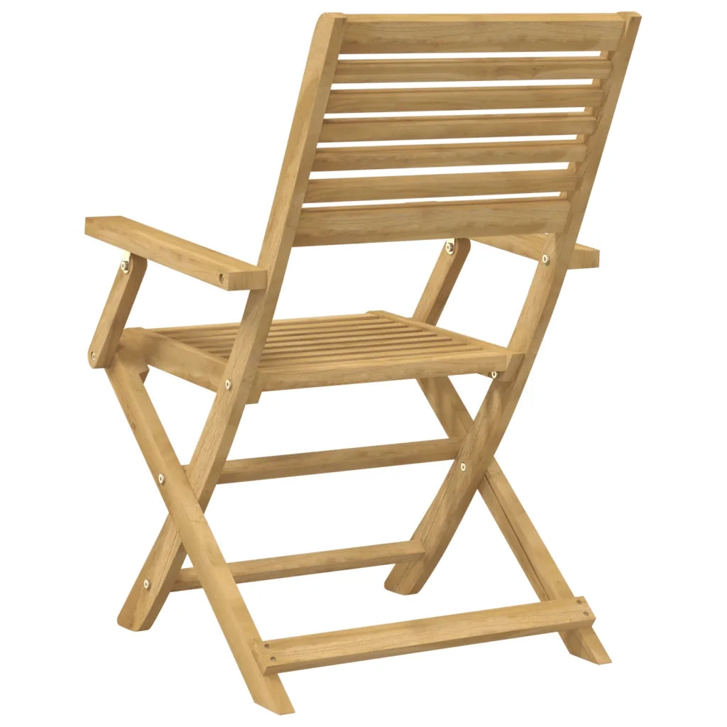 Sedie Giardino Pieghevoli 2pz 54,5x61,5x86,5 cm Massello Acacia 365737
