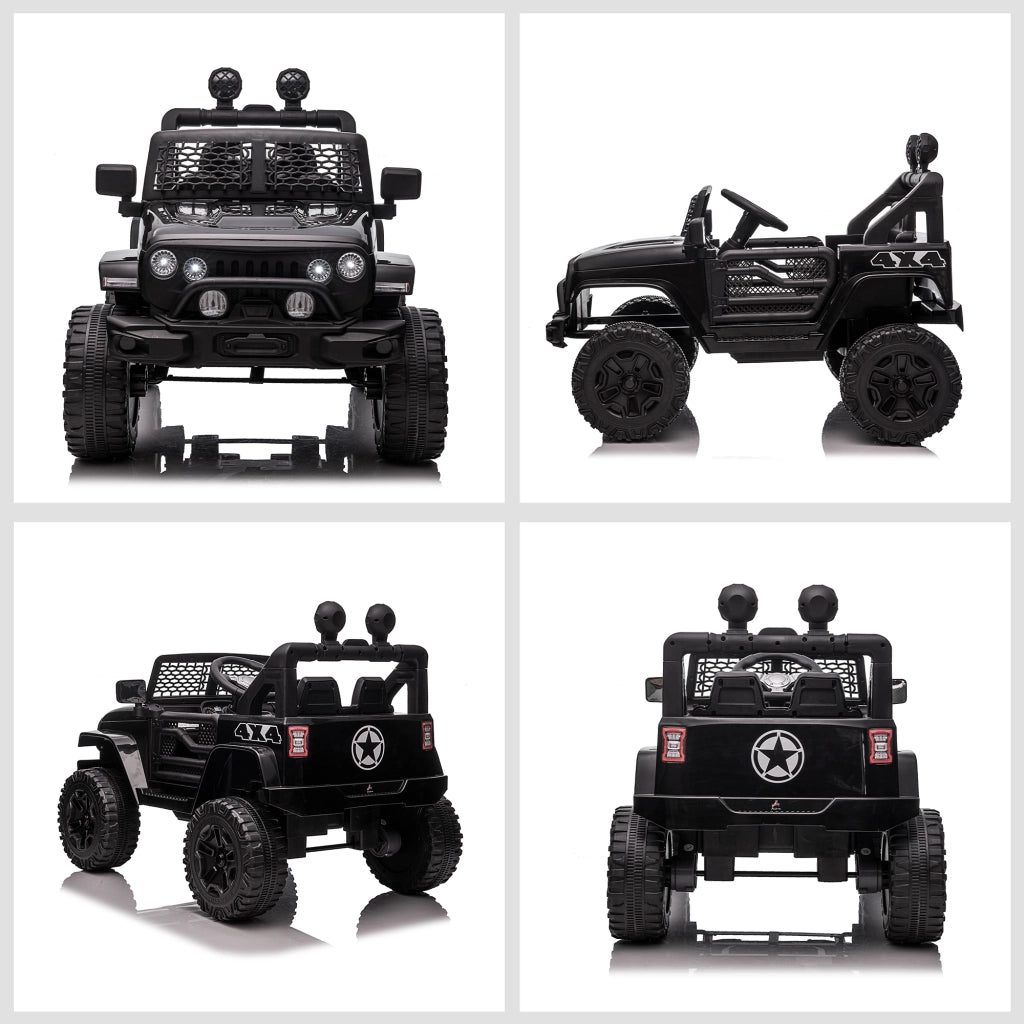 Auto elettrica per bambini 12V con telecomando ¨C zephmum ¨C nero