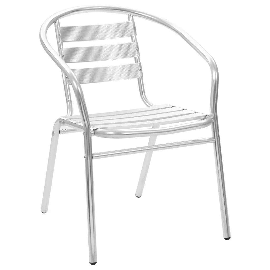 Set da Pranzo da Giardino 5 pz in Alluminio Argento cod mxl 55684