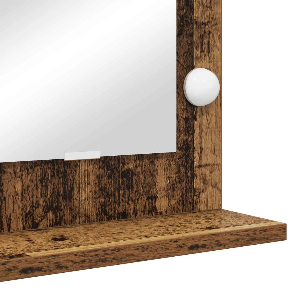 Specchio da Vanità Rettangolare Legno vecchio 60 x 55 x 18 cm 868291