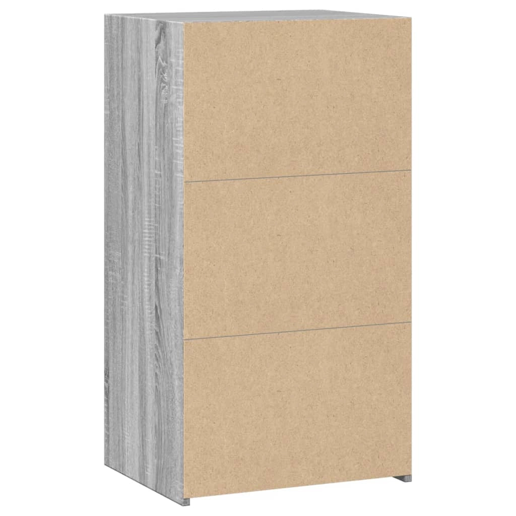 Buffet credenza cassettiera armadio mobile contenitore organizer cucina soggiorno Sonoma 50 x 41 x 93 cm legno ingegnerizzato grigio 02_0036370