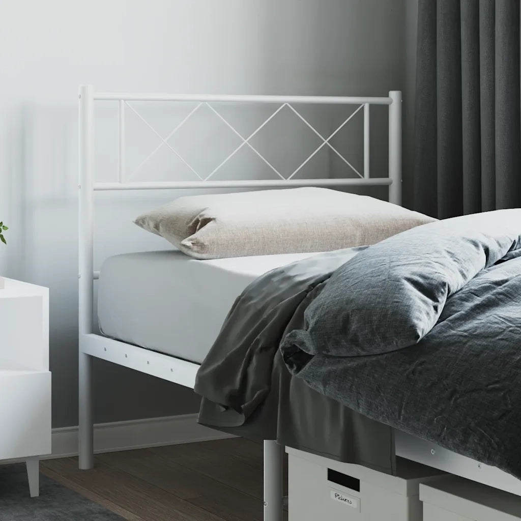 Testiera di Ricambio in Metallo Bianco 75 cm 372352