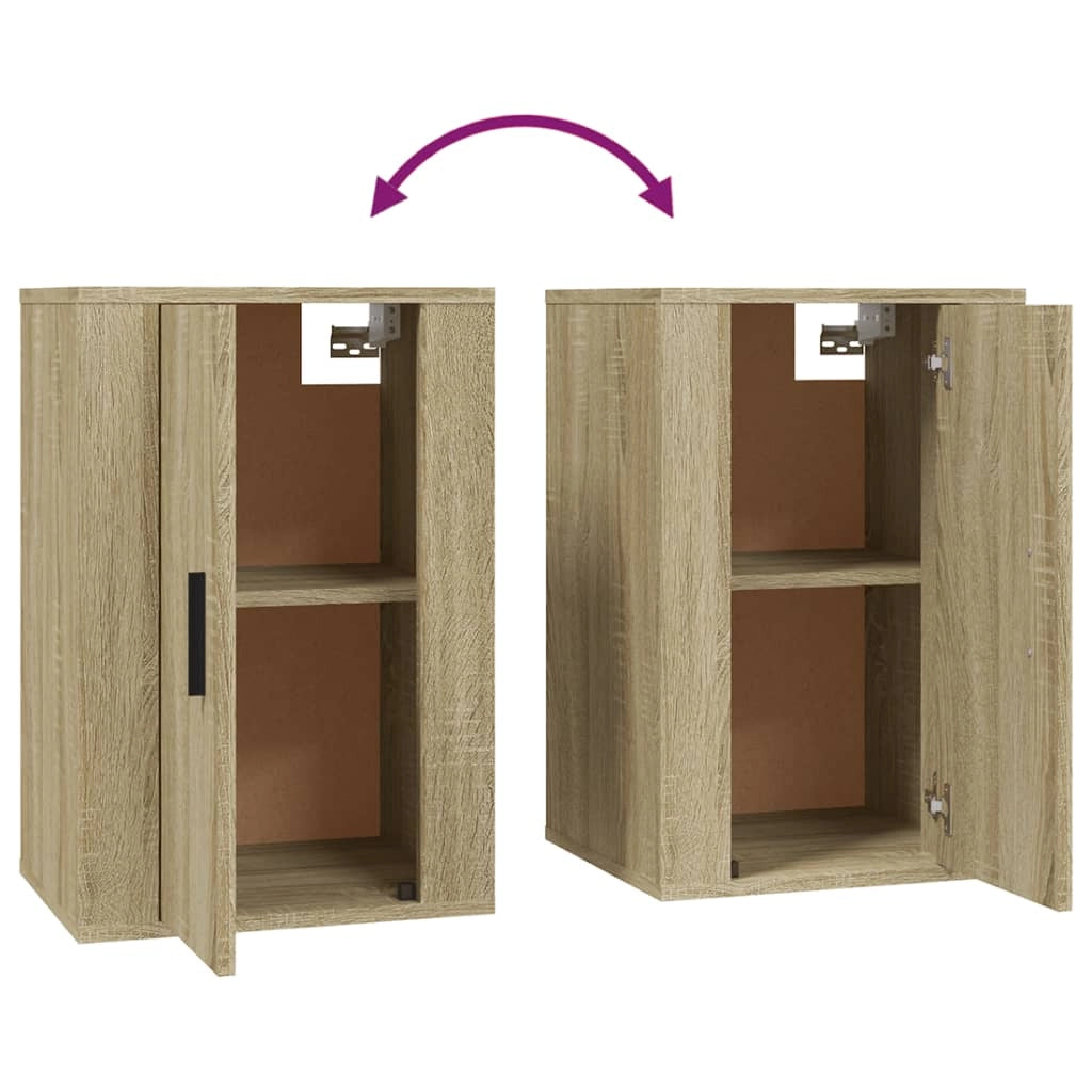 Mobile TV multimediale scaffale TV mobile TV credenza TV sala da pranzo soggiorno camera da letto a parete rovere Sonoma 40 x 34,5 x 60 cm marrone 02_0028154