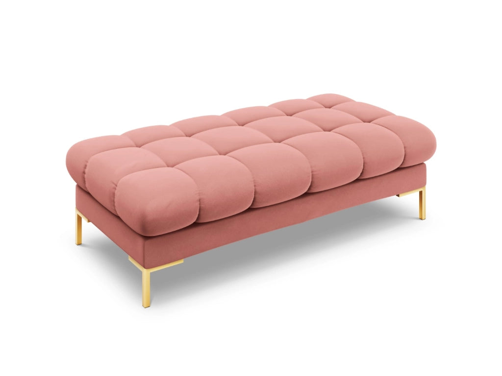 Cosmopolitan Design - Panca "Bali" 2 posti in velluto rosa 