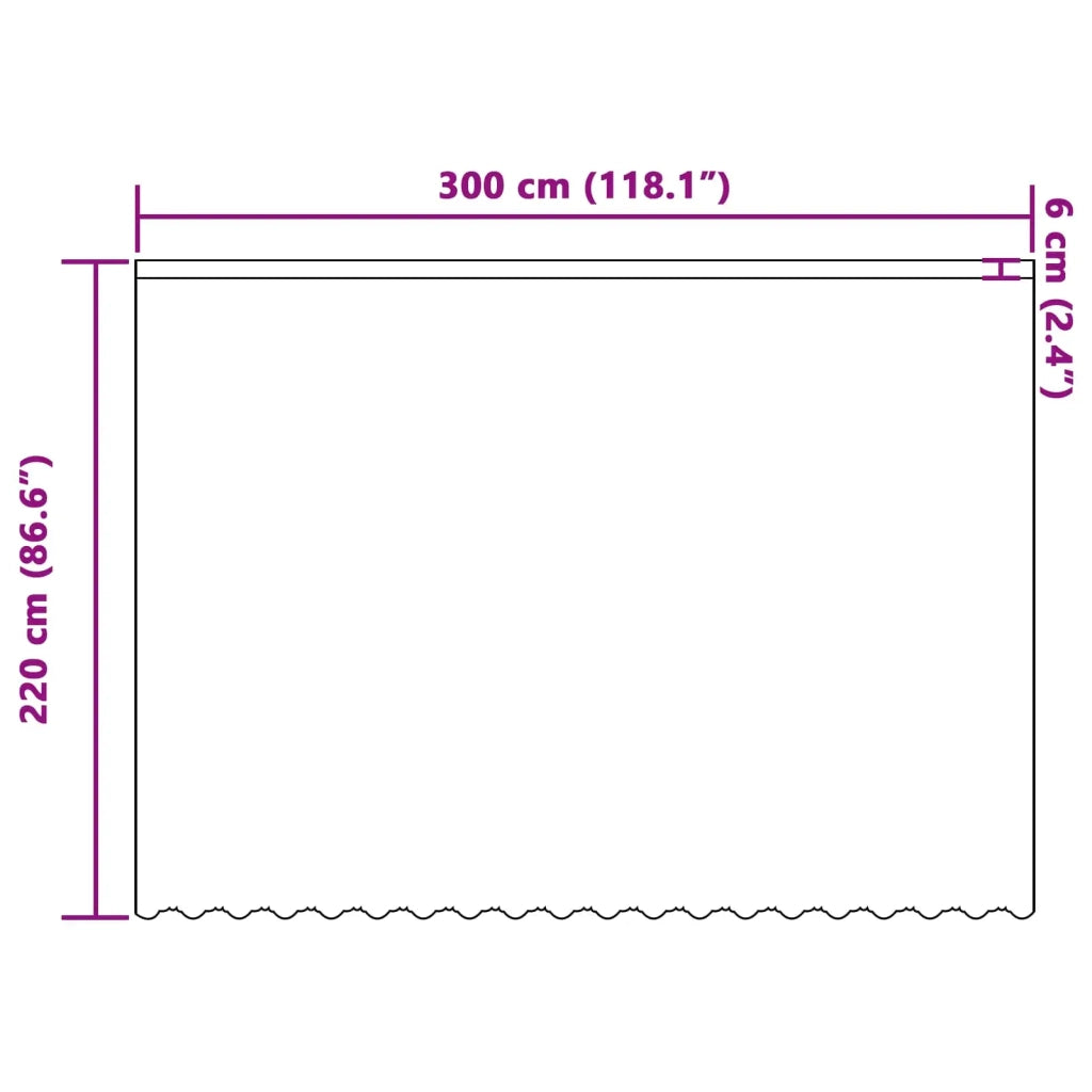 Tenda in Pizzo con tende Bianco 220 x 300 cm Poliestere 4107898