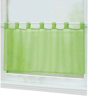 Bistrogordino a Vetrata - Cortine Corte - 1 pezzo - Verde - H 60 x L 120 cm