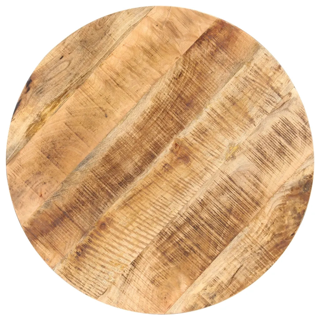 Tavolino da Bistrot Rotondo Ø80x75 cm in Legno di Mango Grezzo 320269