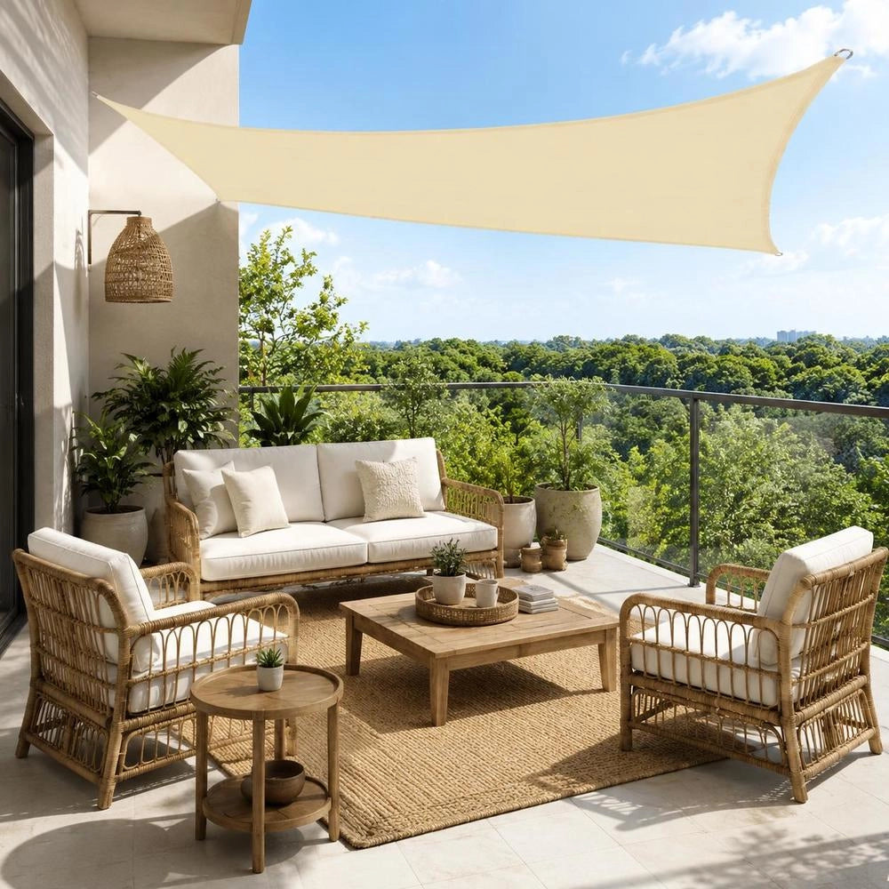 Sun Sail 160 G/square Meter Cream 4x7 M HDPE