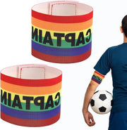 Cinturino elastico per bracciale, multicolore, regolabile, bracciale sportivo con disegno arcobaleno