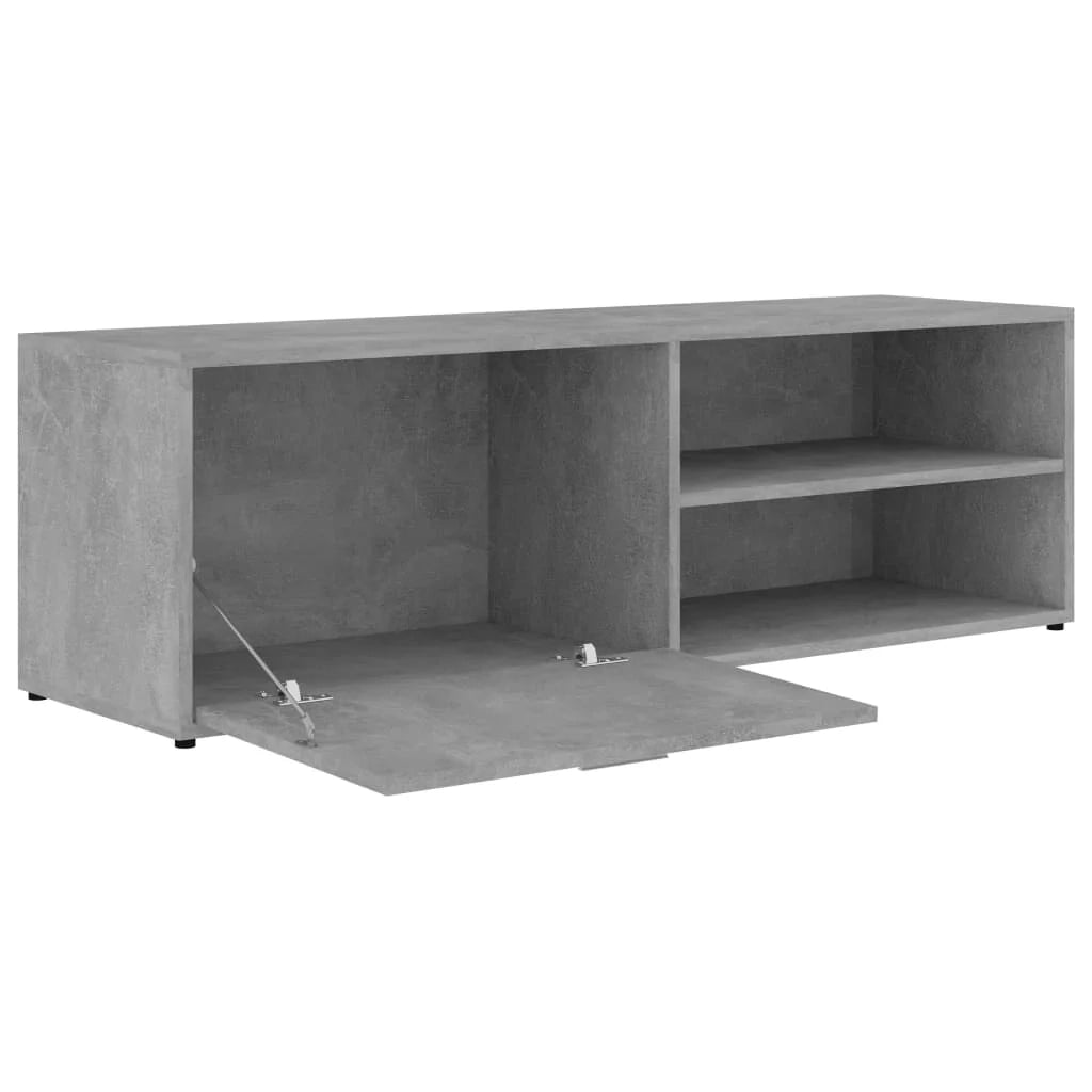 Mobile TV multimediale mensola TV credenza TV sala da pranzo soggiorno camera da letto 120 x 34 x 37 cm legno ingegnerizzato grigio 02_0025857